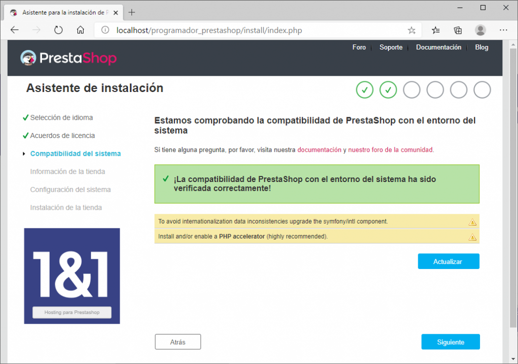 prestashop instalacion en local